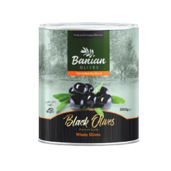 زیتون مشکی با هسته بانیان 3 کیلوگرمی