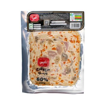 خرید وکیوم مرغ و قارچ تانیس 250 گرمی