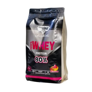 خرید پودر پروتئین وی پگاه توت فرنگی 650 گرمی در اصفهان